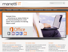 Tablet Screenshot of manetti-it.nl